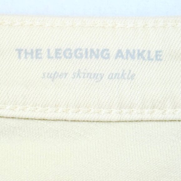 $188.00 Adriano Goldschmied Womens Beige Stretch Super Skinny Ankle Leggings 29R - Picture 7 of 12